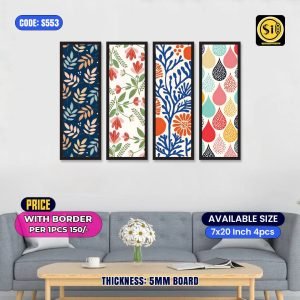 Wall Split Canvas (4 part)-Code553