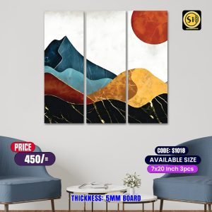 Wall Split Canvas (3part)-Code S1018