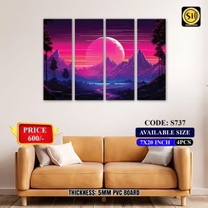 Wall Split Canvas (4 part)-Code S737