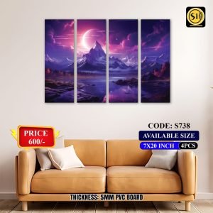 Wall Split Canvas (4 part)-Code S738