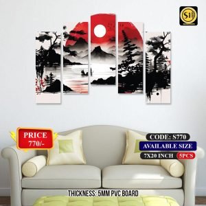 Wall Split Canvas (5 part)-Code S770